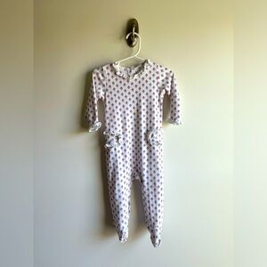 Lila and Hayes 100% Pima Cotton Lucy Footed Romper, Girl’s Size 12-18 Months